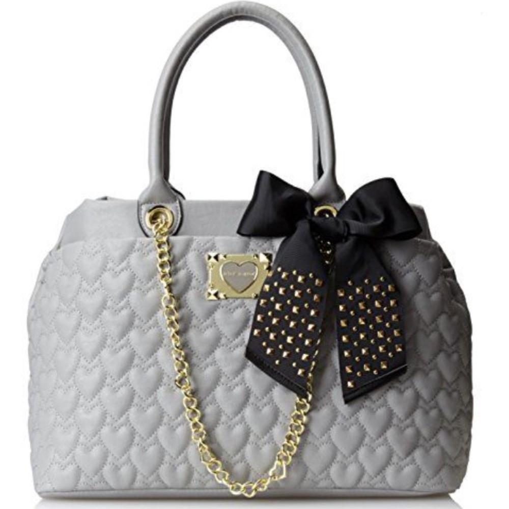 Gently used Betsy Johnson Stodden bow tote